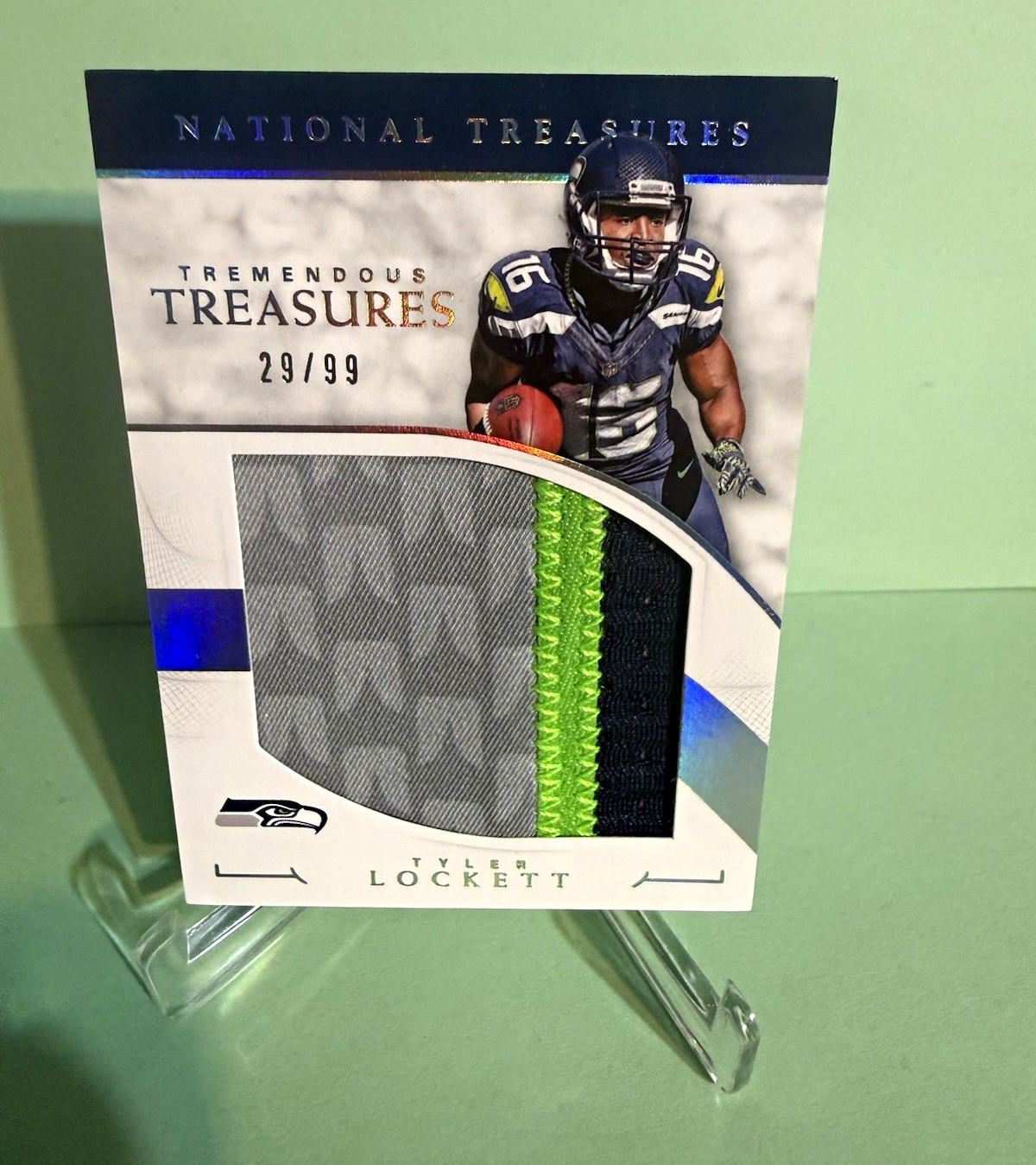 Panini National Treasures 2016 Tyler Lockett Seahawks Tremendous Treasures /99