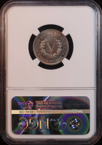 1883 "No Cents" Liberty V Nickel - NGC MS66 - Outstanding CAC Approved GEM! PQ+ - Picture 5 of 10