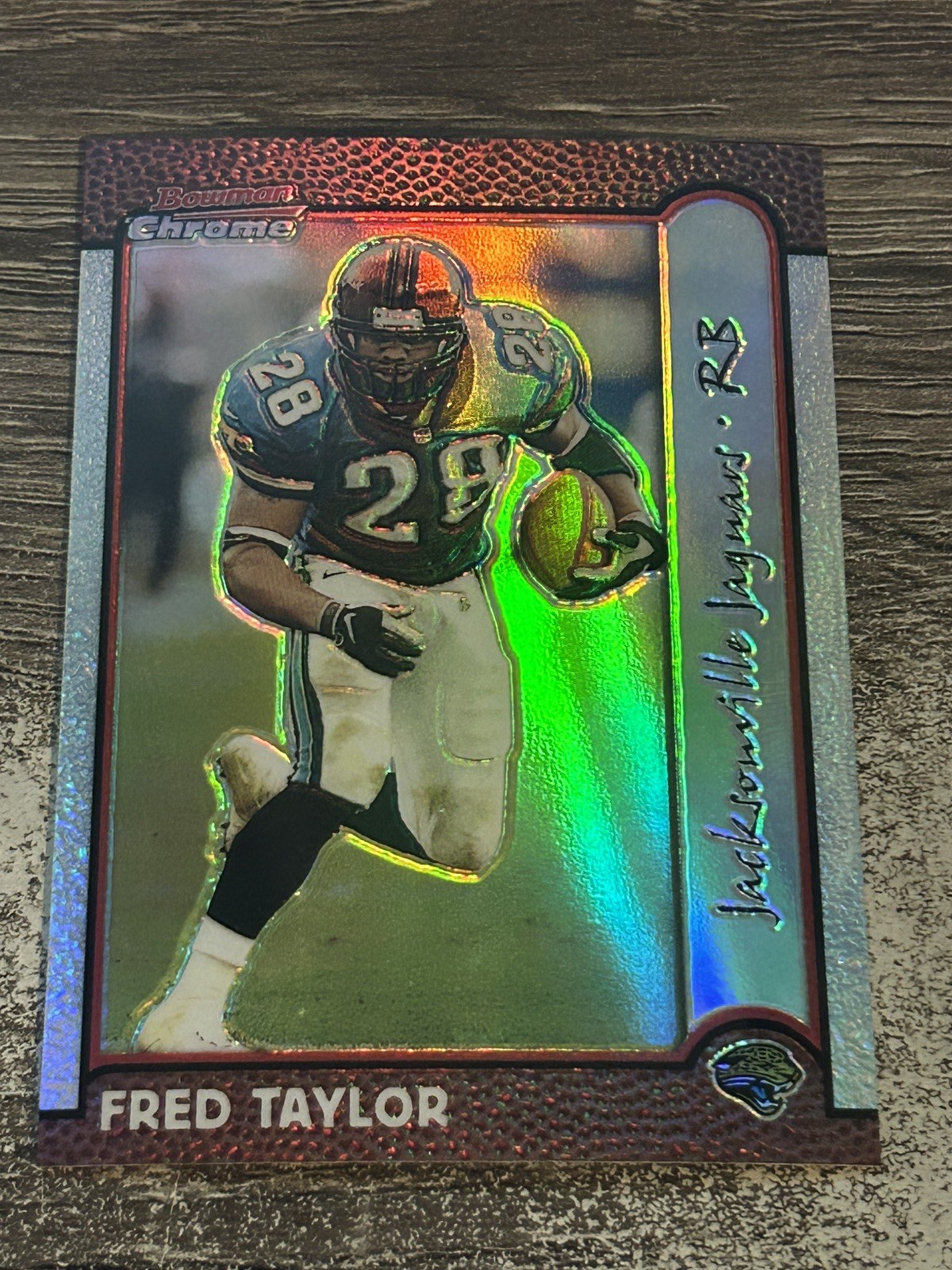 Fred Taylor 1998 Bowman Chrome REFRACTOR #80 NM-MINT Jaguars SP