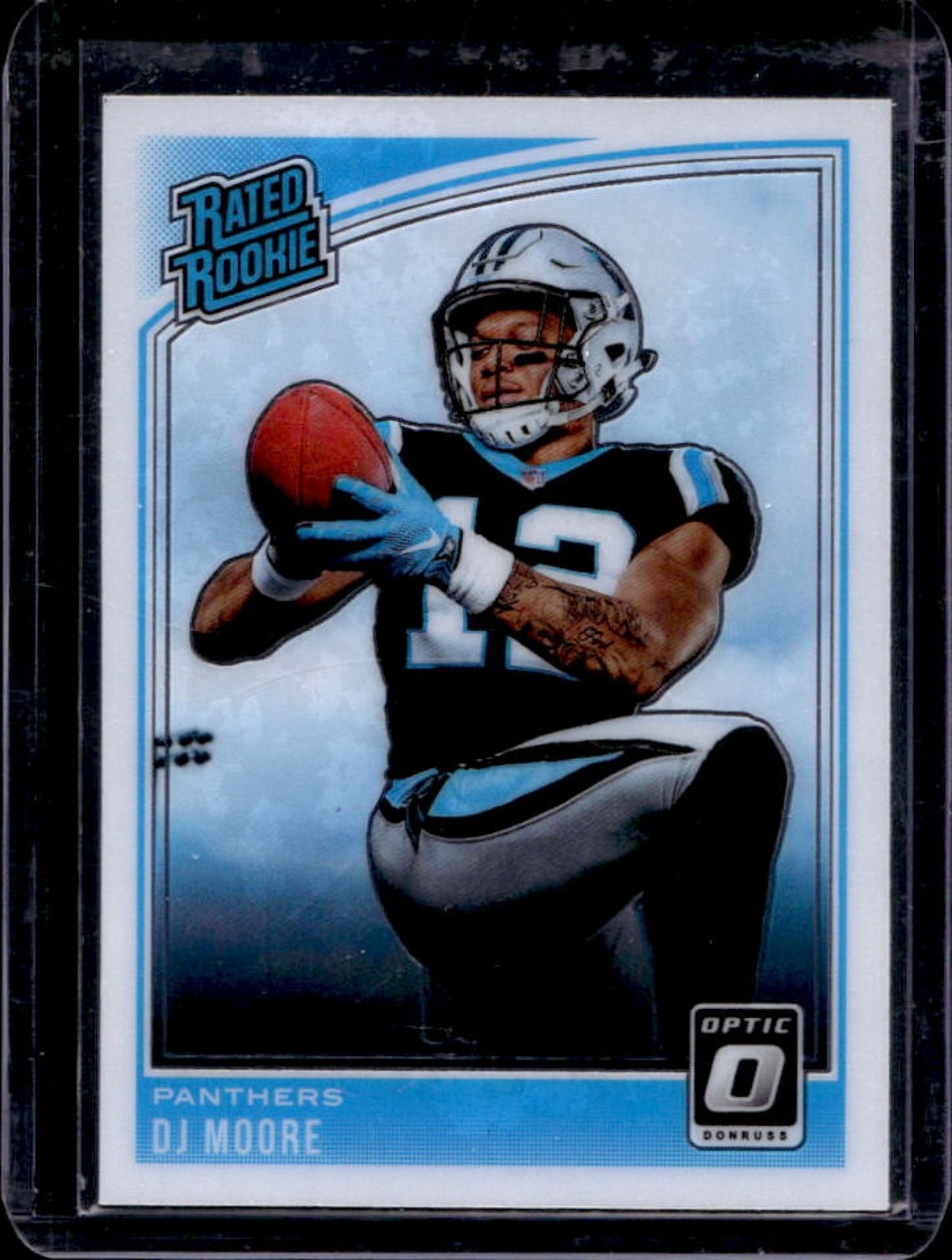 2018 Panini Donruss Optic DJ Moore Holo Prizm Rookie RC #166 Panthers