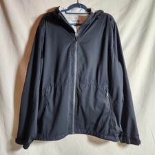 Magellan Large Outdoors Hooded Outdoor Rain Coat Jacket Men's Black Windbreaker