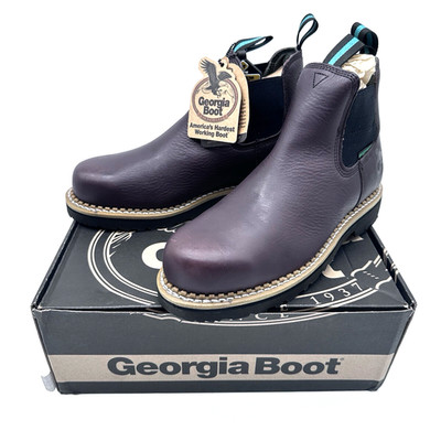 Men's Georgia Boot Romeo 8M Giant Steel Toe Waterproof Slip On Work Boot GR530
