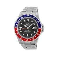 ROLEX Stainless Steel 40mm GMT Master II Pepsi 16710 Lifetime Warranty Box MINTY