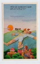 1978 Giants RIDDLE Calendar Postcard