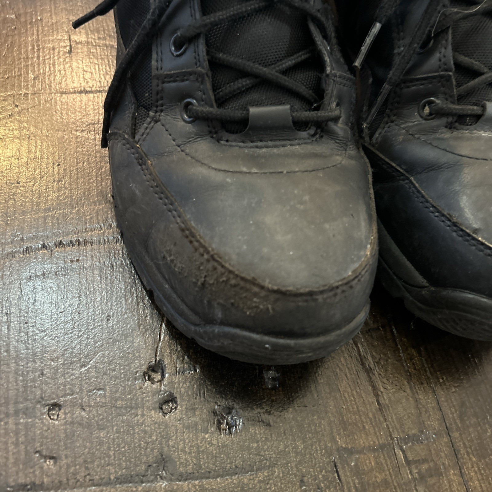 Interceptor Black Leather Force Tactical Steel To… - image 5