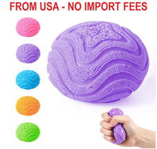 Fuzz Squishy Stress Ball, Soft Fidget Toy for Anxiety Relief, Sensory Squishy Ba