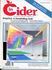 inCider Magazine, November 1983, for Apple II II IIe IIc IIgs
