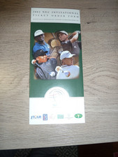 Formulaire de billet invitation NEC 2002 avec bois, Els, Garcia et Singn sur couverture. EX