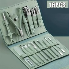 16pcs Professional Nail Clippers  Cuticle Nippers Manicure Pedicure Set - NEW