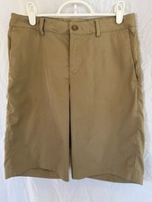 Nike Dri-Fit Tan Golf Shorts 10  Inseam Boys Large L Tan Polyester Spandex
