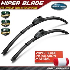 2pcs Front 26" & 20" Windshield Wiper Blades for Dodge Grand Caravan Chrysler