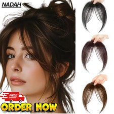 Hair Extensions Clip-in Fringe for Women's Sideburn Clip-in Bang Front Hairpiece