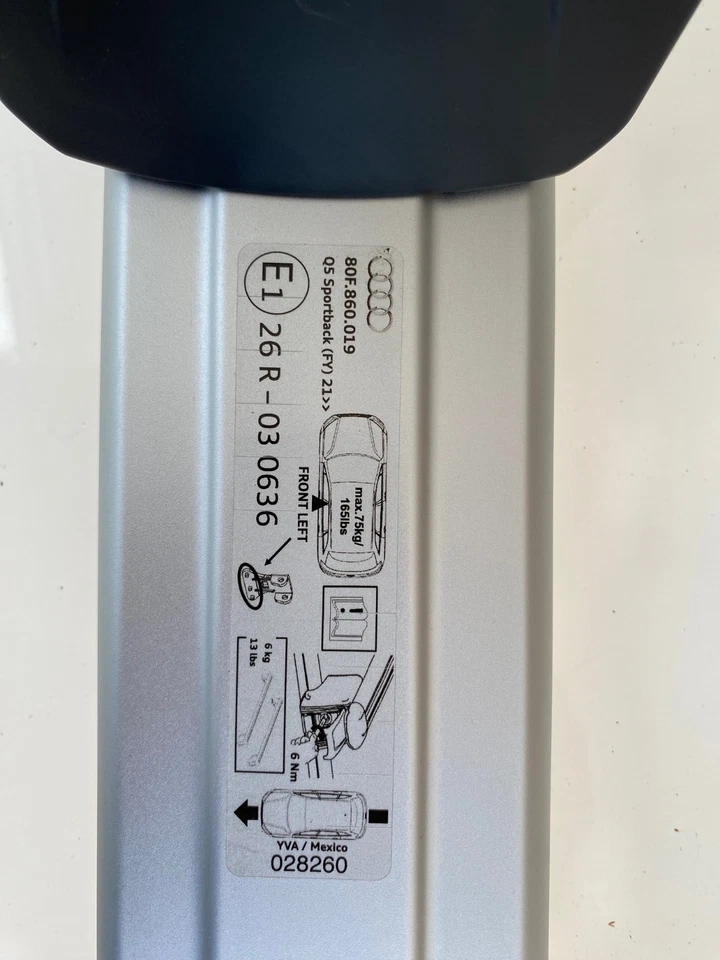 barres de toit pour Audi Q5 sportback - Photo 4/4