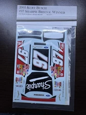 1/24 Just Want To Build A Model Kurt Busch Bristol Winner 2003 Decal