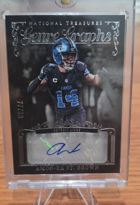 2025 Panini National Treasures - Genre Graphs Amon-Ra St. Brown #GG-ASB /99 (AU)