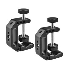 C Clamp Camera Mount with 1/4    and 3/8    Threaded Holes - 4.5cm Jaw Opening ...