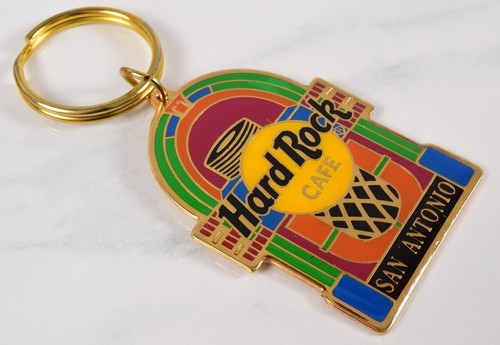 Vintage New Old Stock Hard Rock Cafe Enameled Jukebox Keychain San ...