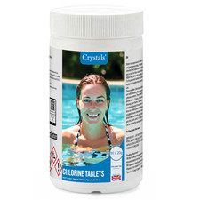 1KG Chlorine Tablets for Pool Spa Hot Tubs 4in1 Multifunctional Cleaning 50x20g