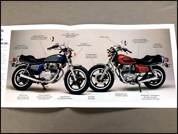 1981 Honda CM400T/A Motorcycle Bike Vintage Sales Brochure Spec