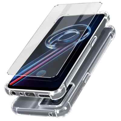Transparent Case Cover + Tempered Glass For Realme 14X 12 9I 9 Pro Plus