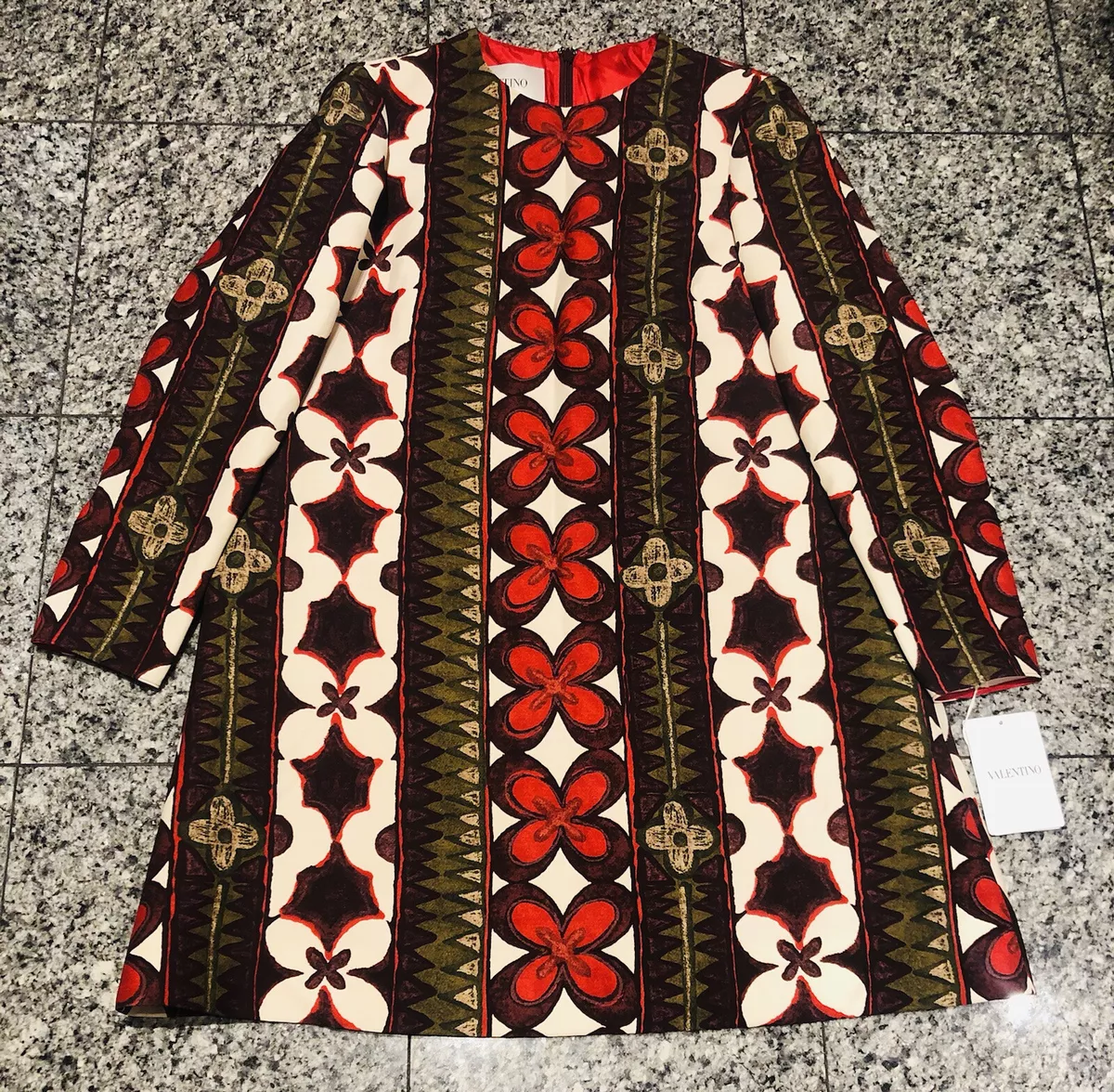 Valentino wool and silk deals dress