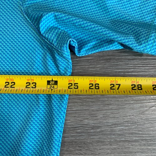 Polo Holderness & Bourne uomo XL sartoriale vestibilità teal elasticizzata performance - Foto 8 di 10