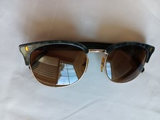 Faconnable Green Tortoise and Gold Framed Sunglasses