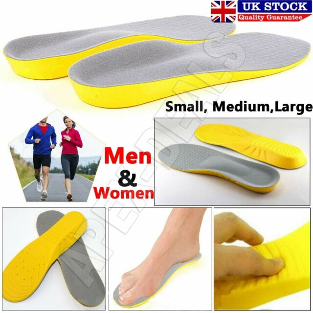 Unisex Orthopaedic Memory Foam Shoe Pads Trainer Soft Foot Feet Comfort Insoles