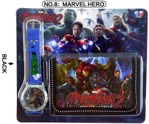 MARVEL AVENGERS INFINITY WAR WATCH WALLET KID BOY SCHOOL BIRTHDAY