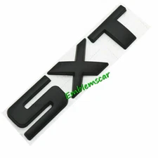 1x SXT Car Side Fender Rear Trunk Emblem Badge Decals  (black )