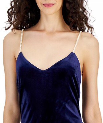 velvet pearls cami dress