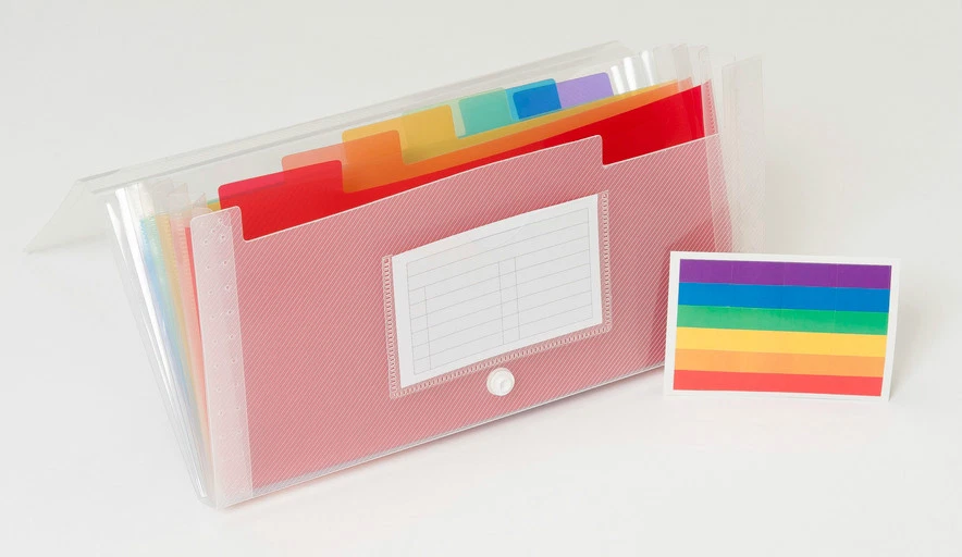 EXACOMPTA Fächertasche / Fächermappe CRYSTAL für DIN Lang 55398E Dokumentenmappe