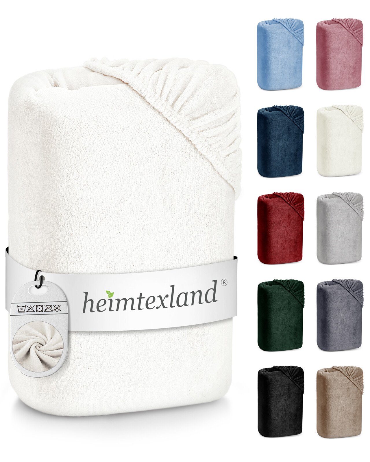 KLUOT Spannbettlaken Plüsch 80x190+25cm - Kuscheliges Fleece-Bettlaken In Grün