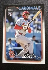 2024 Topps Update Series Baseball #US2 VICTOR SCOTT II RC Base Card Cardinals