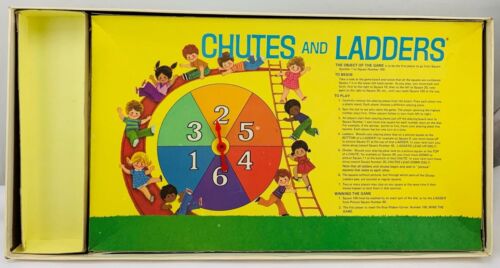 1974 Chutes and Ladders Game Milton Bradley Complete in Great Cond FREE SHIPPING - Picture 3 of 6