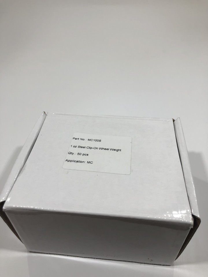 Wheel Balancing Weights - MC Type Clip-On, 1.00 Oz, 50-Piece Box (White Knight Brand) 5 thumbnail image