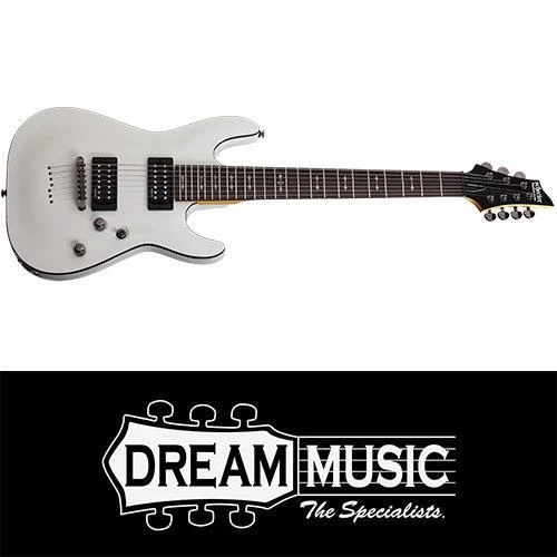Schecter omen top 7 white