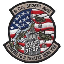 3rd Squadron 126th Aviation Regiment B Company Patch - Version A 3rd Squadron 126th Aviation Regiment B Company Patch - Version A