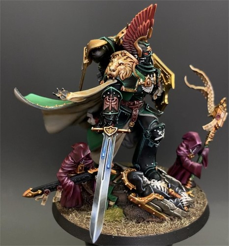 Dark Angels Lion El'Jonson Space Marines Pintado Warhammer 40k Games Workshop - Imagen 7 de 10
