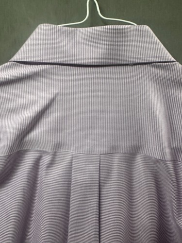 Peter Millar Nanoluxe Purple Checked 100% Cotton Mens Dress Shirt EUC Size XL - Picture 9 of 9