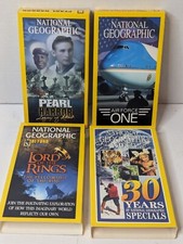 Lot Of 4 National Geographic Films On VHS