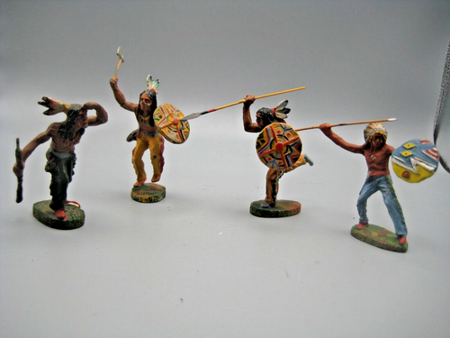 Soldat ELASTOLIN Composition - Western Indien Au Combat - 1:32 (60mm)