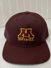 Vtg New Era Pro Model MN Gophers Logo Snapback hat cap *USA Made* Medium Large