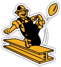 Pittsburgh Steelers Mascot NFL Sport Car Bumper Sticker Decal "SIZES''