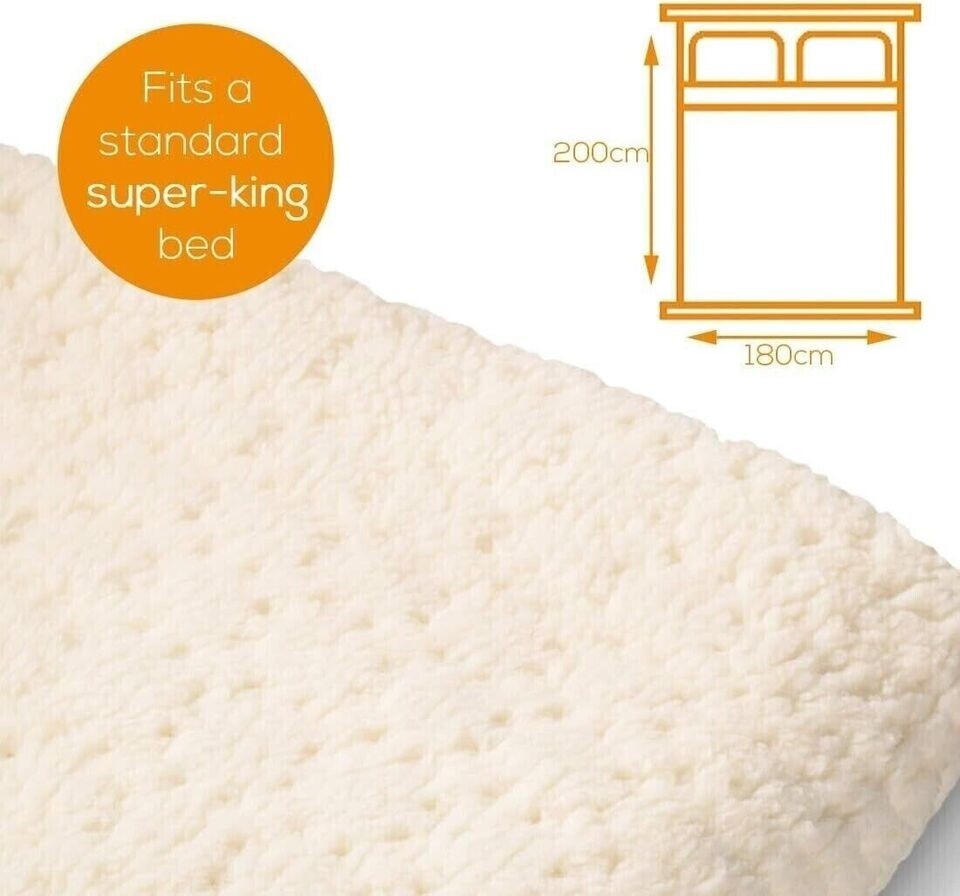 Beurer Super King Monogram Komfort Fitted Electric Blanket Mattres