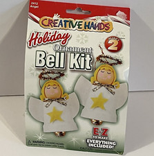 Angels Christmas Ornament Kit Fibre Craft Angel Bells Makes 2 Decor 2001 Vtg