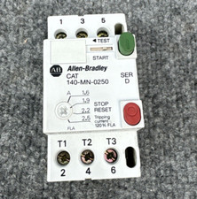 Allen-Bradley 140-MN-0250 SER. D 600V 1.6-2.5A  Manual Motor Starter Used