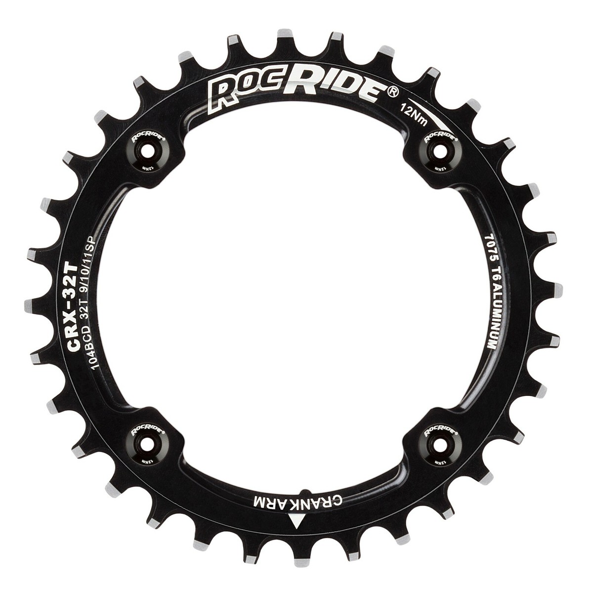 RocRide Narrow Wide Chainring 104 BCD for 9/10/11 Speed with 4