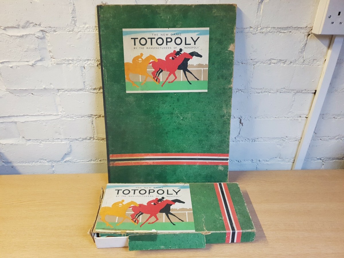⭐ Vintage 1ST Edition TOTOPOLY c 1938 Waddingtons LEAD Horse
