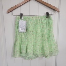 Sabo Skirt Shorts Size XS Green Floral Print